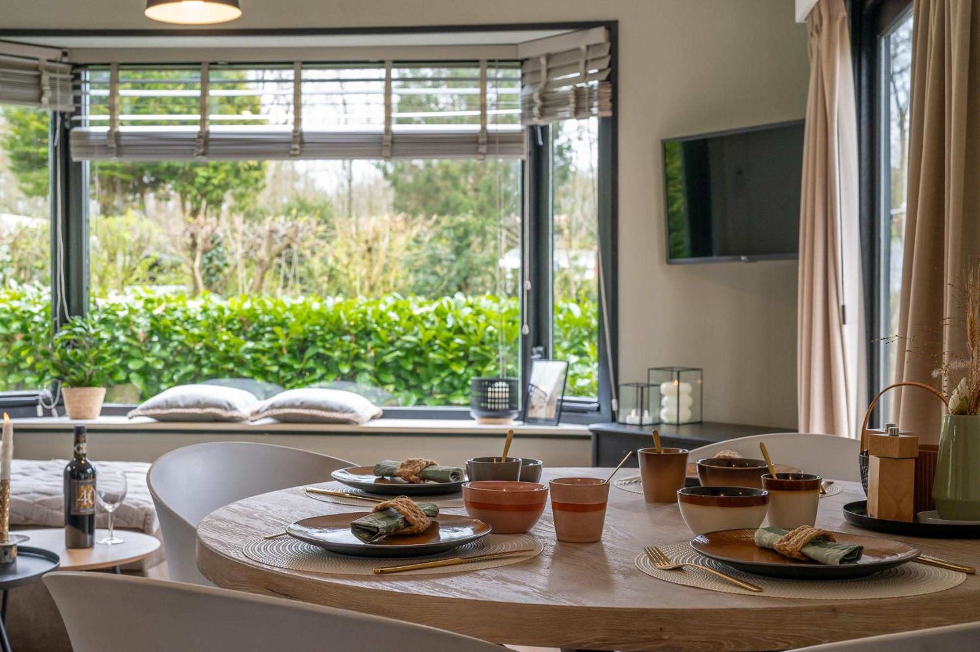 Hotel Chique Chalet Met Zicht Over De Weilanden Op De Veluwe Epe Exteriör bild